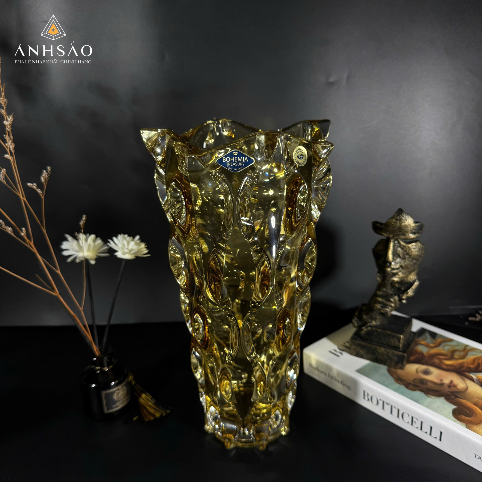 LỌ HOA PHA LÊ SAMBA VÀNG
