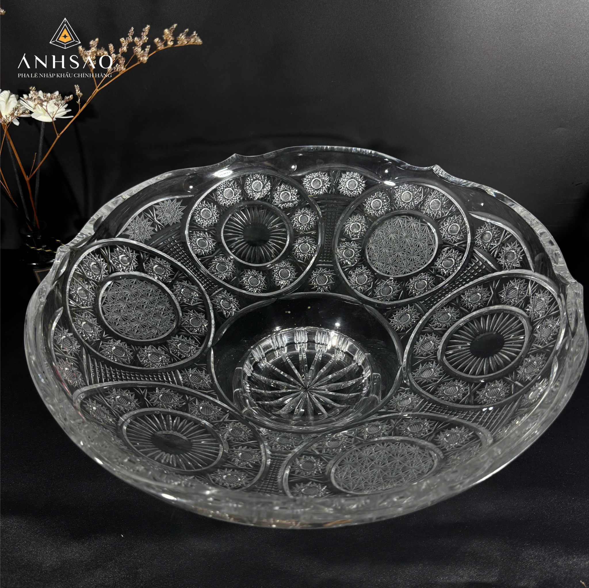 Âu Pha Lê Bohemia Mài 56