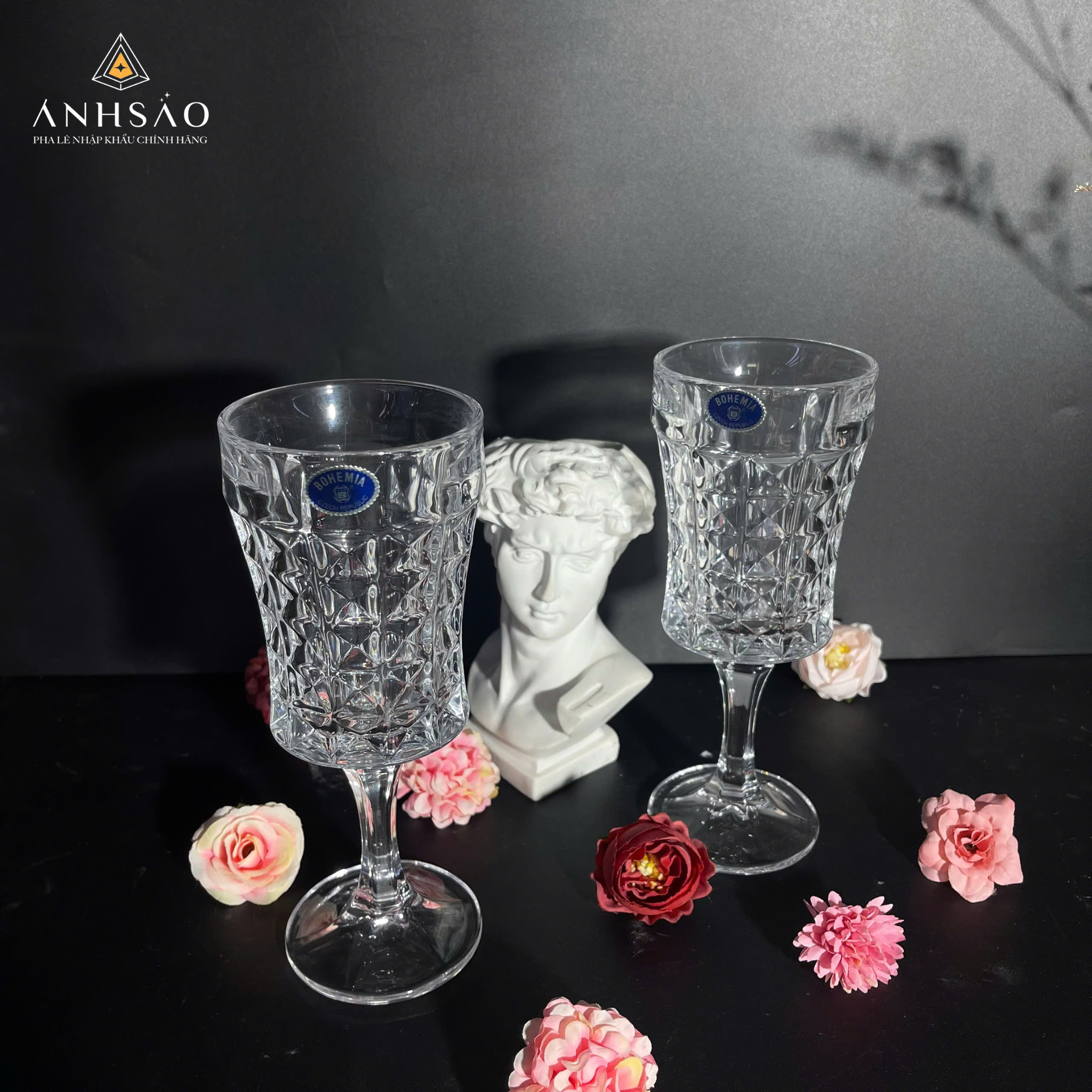 Bộ Sưu Tập Ly Pha Lê Hoạ Tiết