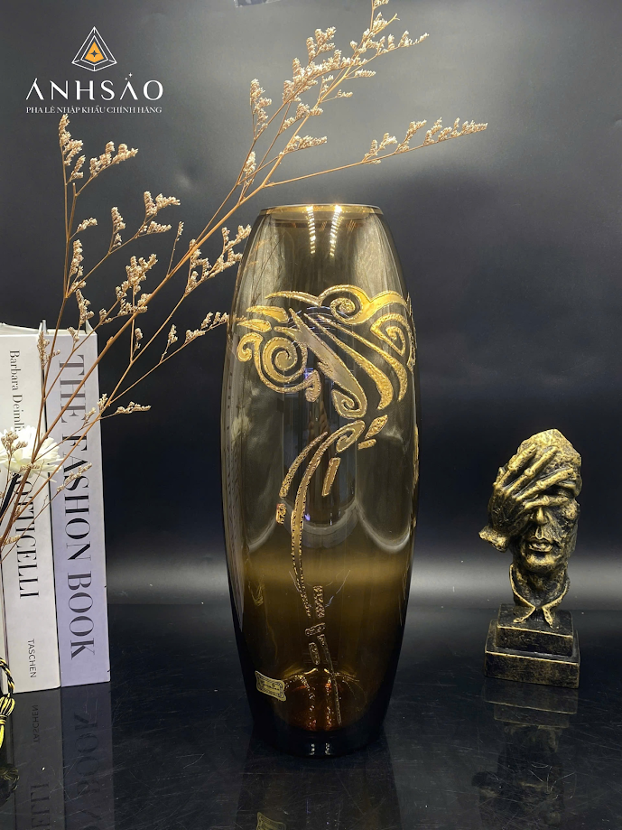 Lọ hoa pha lê Egermann bom