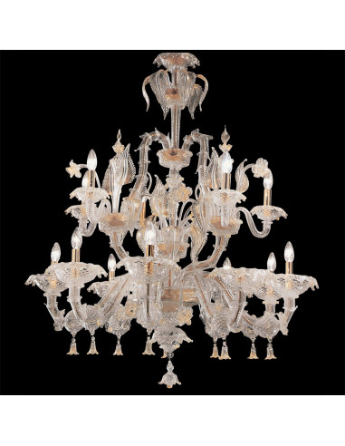 Đèn Pha Lê Ca' Rezzonico Castello - Phong Cách Cung Điện Pha Lê