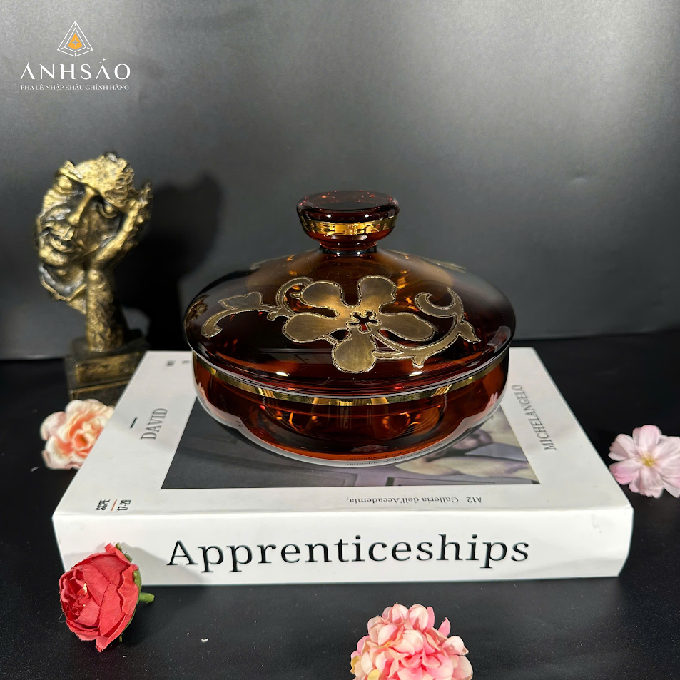 Âu Mứt Pha Lê EGERMAN Vẽ Lá