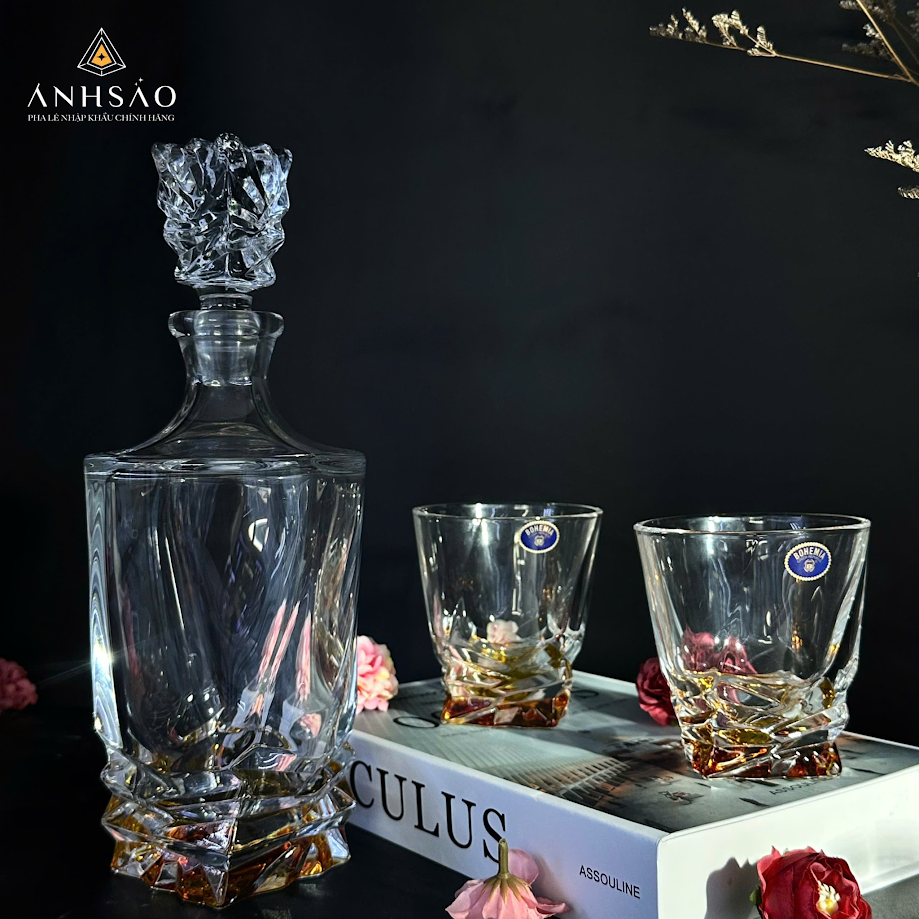 BỘ BÌNH RƯỢU PHA LÊ CAO CẤP – TINH HOA TRANG TRÍ THƯỞNG RƯỢU ĐẲNG CẤP