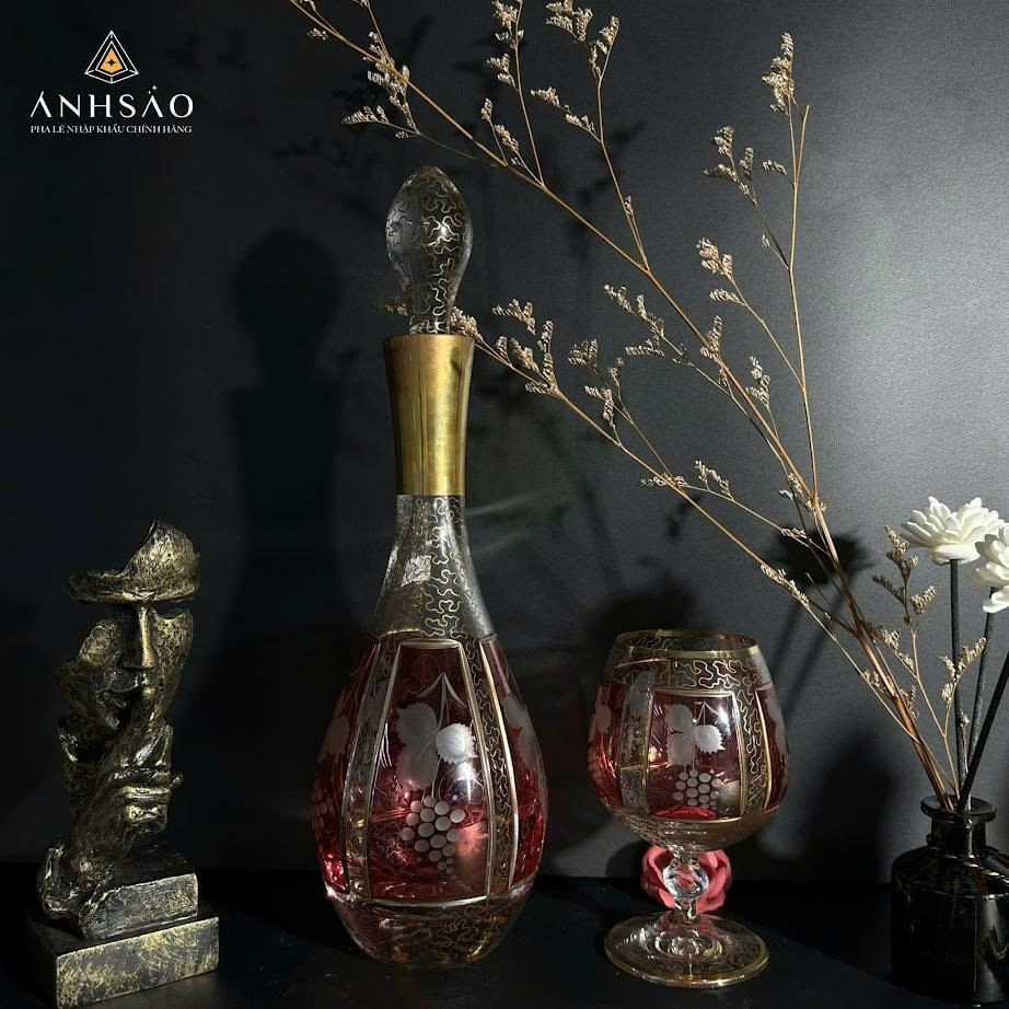 Bộ Bình Rượu Pha Lê Cao Cấp - Chuẩn Gu Cho Người Sành Rượu