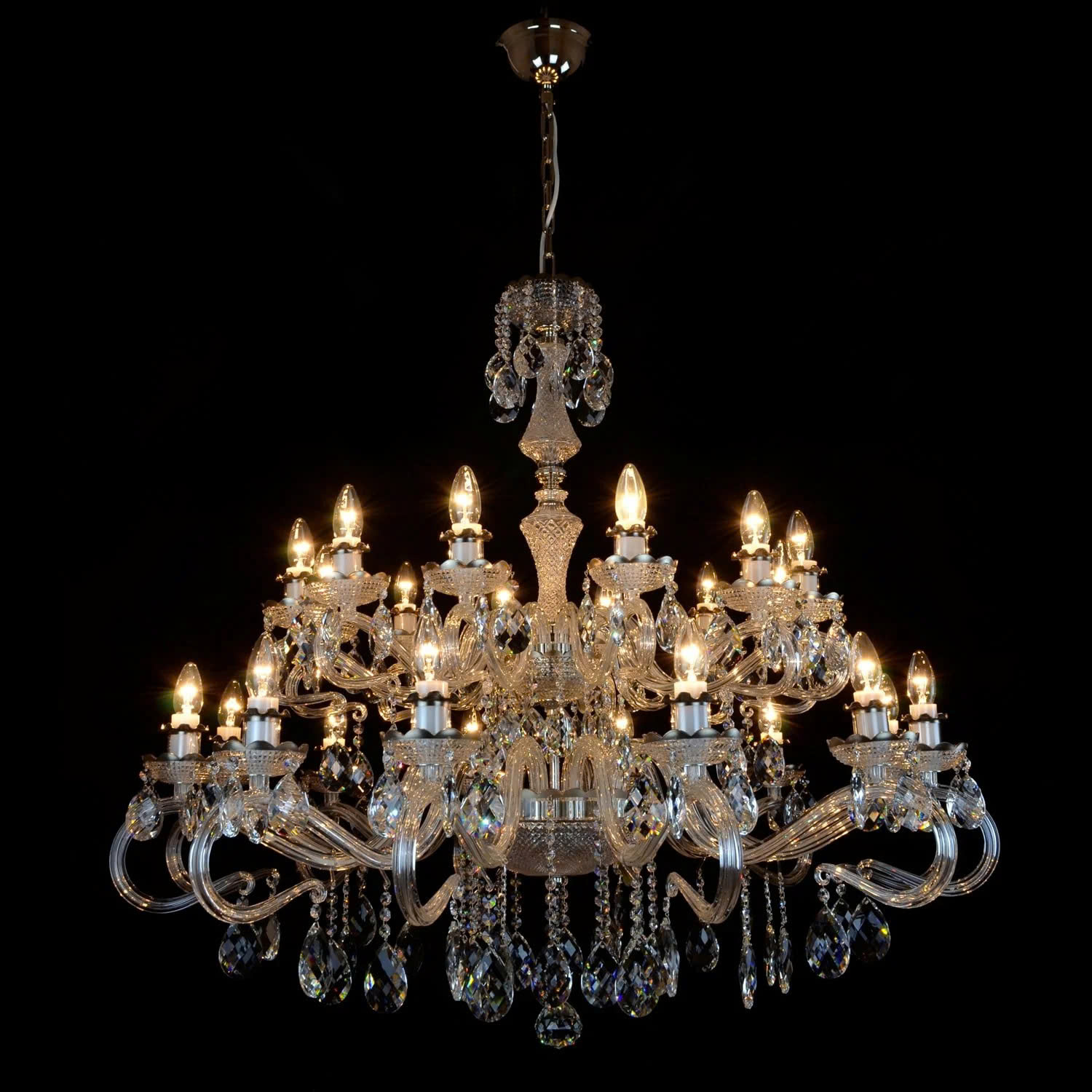 Đèn Pha Lê Treo Trần Daisy 24 Bóng – Biểu Tượng Thượng Lưu