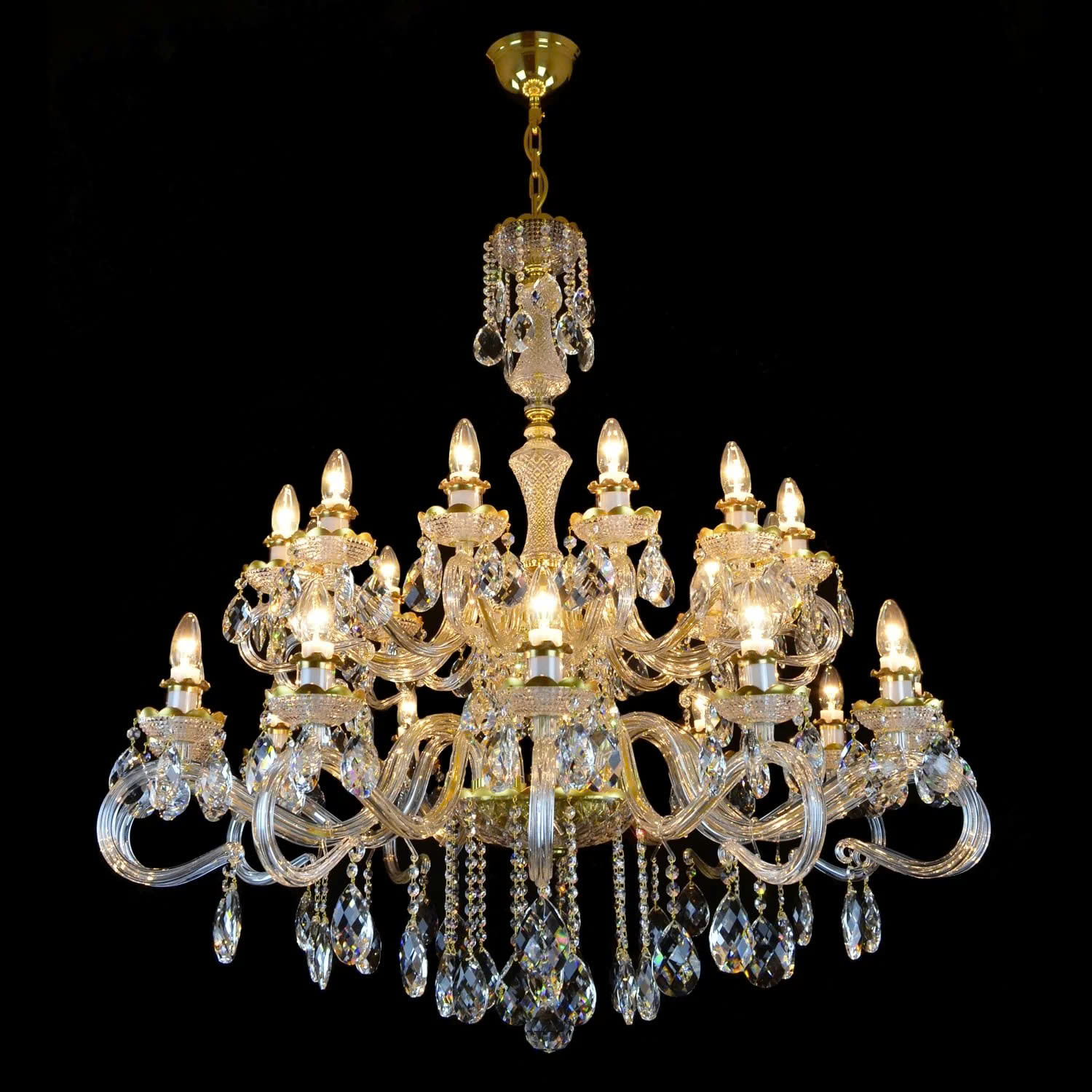 Đèn Pha Lê Treo Trần Daisy 24 Bóng – Biểu Tượng Thượng Lưu