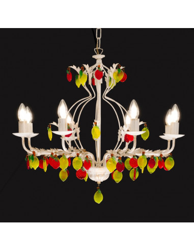 Đèn Pha Lê Citrus - Chanh Vàng & Dâu Tây Phong Cách Ý