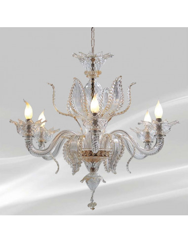 Đèn Pha Lê Treo Trần Italy Chio – Bông Sen Pha Lê