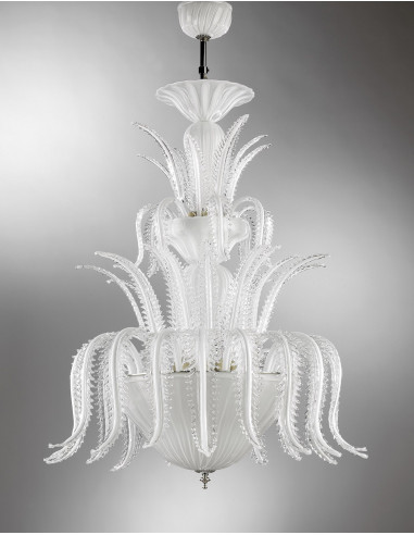 Đèn Pha Lê Ca' Rezzonico Foglie Ý Chính Hãng Murano – Tuyệt Phẩm Pha Lê