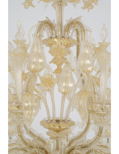 Đèn Pha Lê Rezzonico Laguna Ý Chính Hãng Murano – Ánh Vàng Hoàng Gia