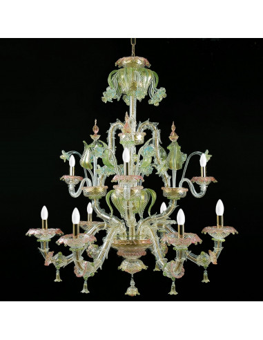 Đèn Pha Lê Poseidone Ý Chính Hãng Murano – Thần Biển Quyền Uy