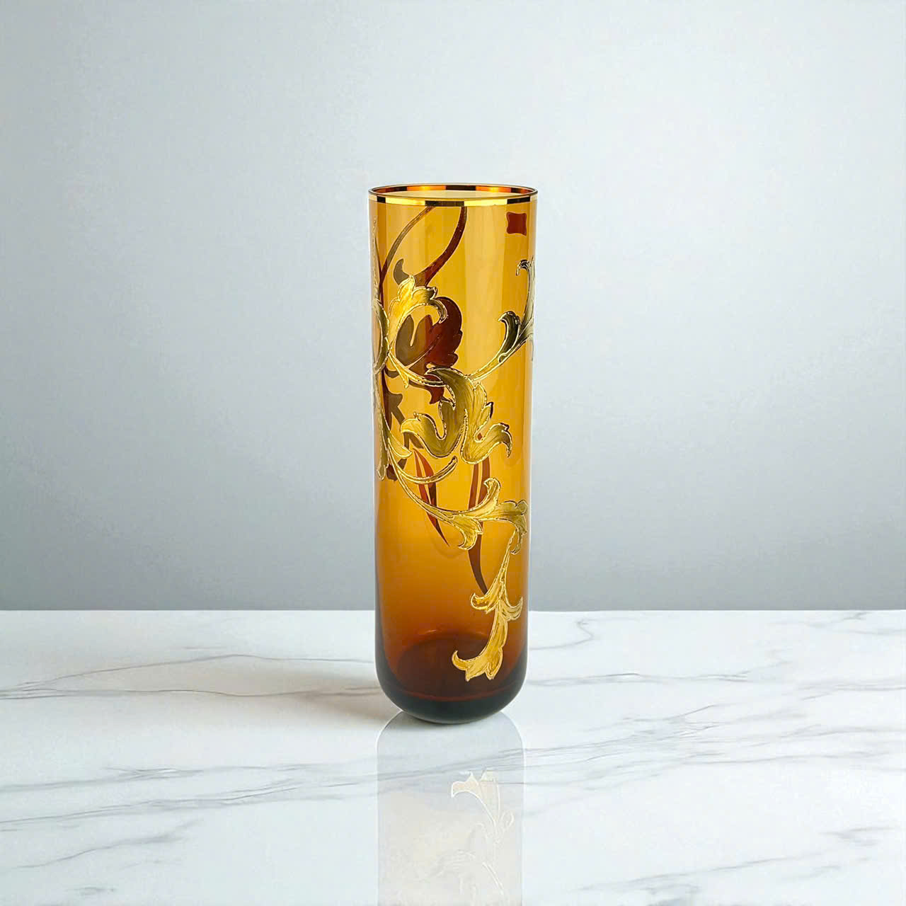 LỌ HOA PHA LÊ EGERMANN SIZE 30CM  LỌ ỐNG