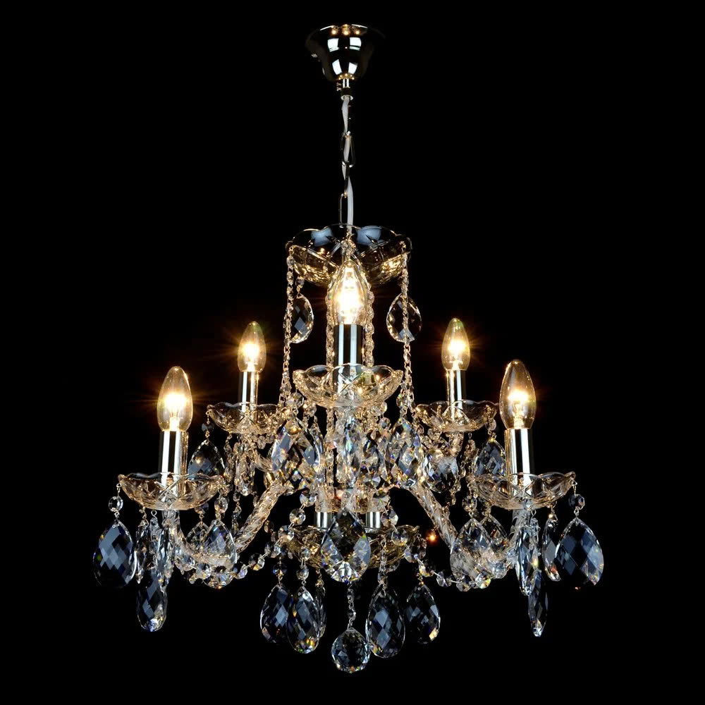 Đèn pha lê Maniera - 6 bóng sang trọng và tinh xảo