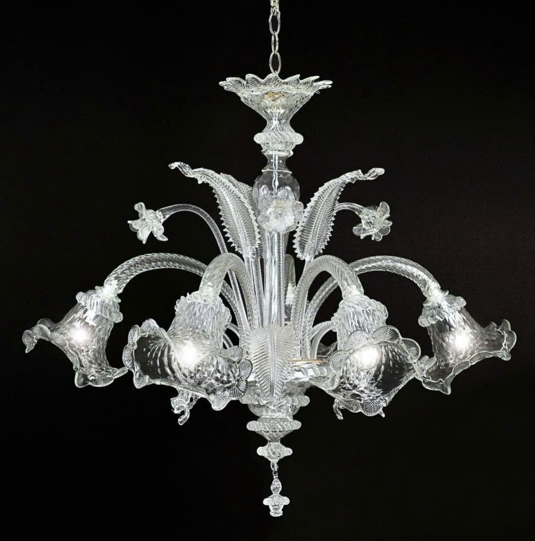 Đèn Pha Lê Ca'Venier - Thiết Kế Hoa Văn Tinh Xảo Sang Trọng