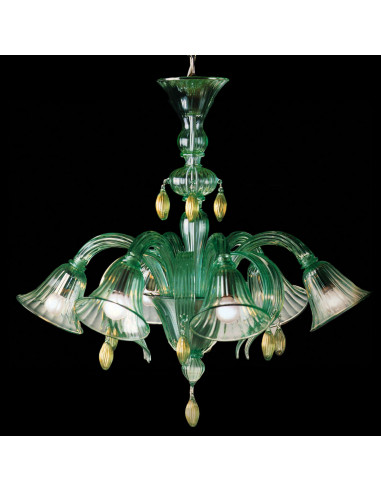 Đèn Pha Lê Incanto of Nature Murano – Xanh Ngọc Thiên Nhiên