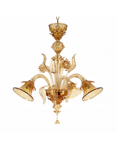 Đèn Pha Lê Smoked Micro Murano – Đèn Pha Lê Vàng Khói Sang Trọng