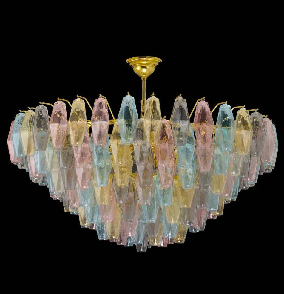 Đèn Pha Lê Poliedri Deluxe – Nghệ Thuật Ánh Sáng Từ Ý