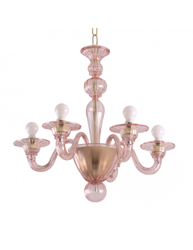 Đèn Pha Lê Peach Fuzz – Sắc Hồng Tinh Tế Nâng Tầm Không Gian Sống