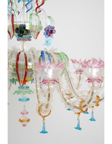 Đèn Pha Lê Sospiro di Laguna – Bữa Tiệc Màu Sắc Murano