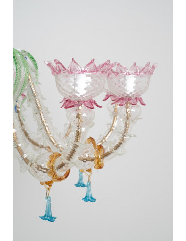 Đèn Pha Lê Sospiro di Laguna – Bữa Tiệc Màu Sắc Murano