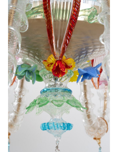 Đèn Pha Lê Sospiro di Laguna – Bữa Tiệc Màu Sắc Murano