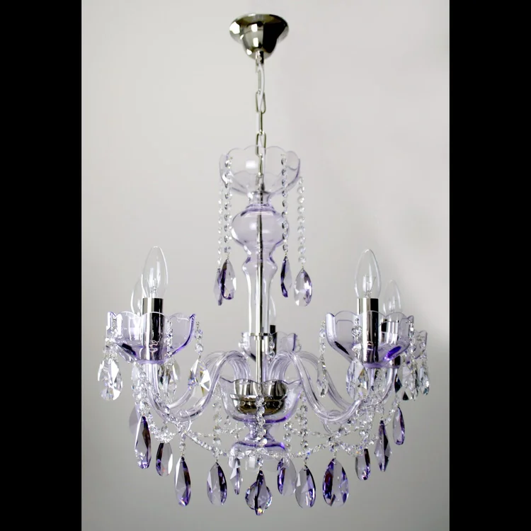 Đèn Pha Lê Zenith Cao Cấp – Thiết Kế Tím Huyền Ảo Cho Không Gian Sang Trọng