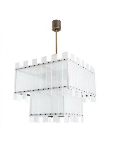 Đèn Pha Lê Sestiere - Thiết Kế Vuông Hiện Đại Cao Cấp