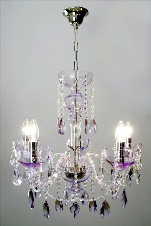 Đèn Pha Lê Zenith Cao Cấp – Thiết Kế Tím Huyền Ảo Cho Không Gian Sang Trọng