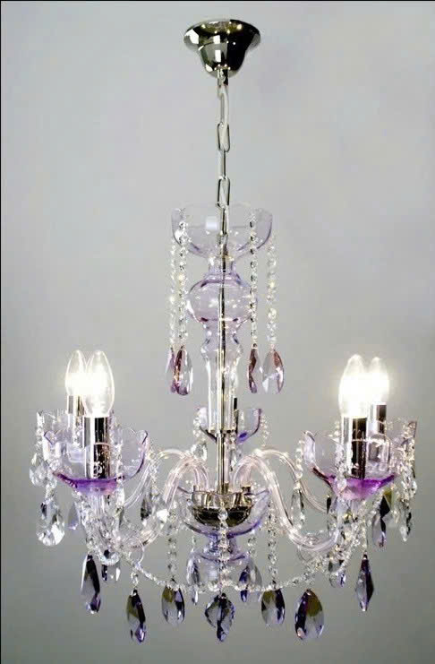 Đèn Pha Lê Zenith Cao Cấp – Thiết Kế Tím Huyền Ảo Cho Không Gian Sang Trọng