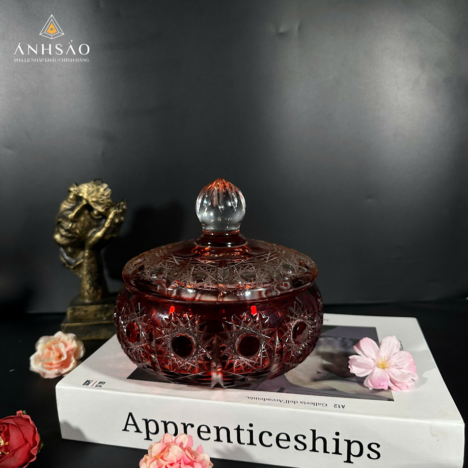 Âu mứt Pha Lê Mài 57 Đỏ