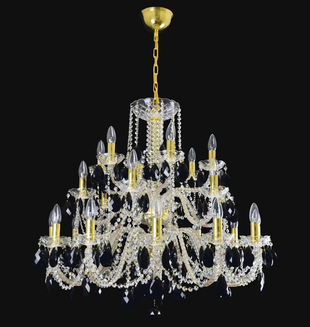 Đèn Pha Lê Treo Trần Maniera 24 Bóng Cao Cấp - Vũ Khúc Ánh Sáng