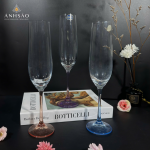 Ly Pha Lê 6 Chân 6 Màu Trơn