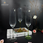 Ly Pha Lê 6 Chân 6 Màu Trơn