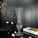 Lọ Hoa Pha Lê Ống Chân Đế Mài 57