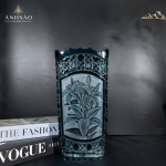 Lọ Hoa Pha Lê Haida Vuông Mài Hoa Ly