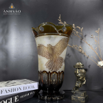 Lọ Hoa Pha Lê Điêu Khắc Đại Bàng