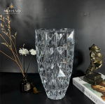 Lọ hoa pha lê họa tiết kim cương