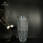 Lọ Hoa Pha Lê Nhập Khẩu TIệp Khắc Cao Cấp