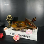 Âu Mứt Pha Lê EGERMAN Khảm Vàng Dáng Bầu