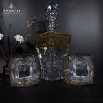 Bộ Bình Rượu Pha Lê Đế Vuông Opera Cao Cấp - Khí Chất Hoàng Gia