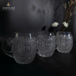 Cốc Pha Lê Uống Bia Bohemia Mài 57 Cao Cấp