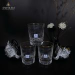 Cốc Pha Lê Arnstadt Đức Mài Hoa Dây Viền Vàng Cao Cấp