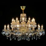 Đèn Pha Lê Treo Trần Daisy 24 Bóng Alpha Cao Cấp