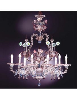 Đèn Pha Lê Rezzonico Muranese Ý Chính Hãng Murano – Vườn Hoa Lộng Lẫy