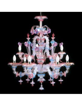 Đèn Pha Lê Ca' Rezzonico Tritone Ý Chính Hãng Murano – Kiệt Tác Lãng Mạn