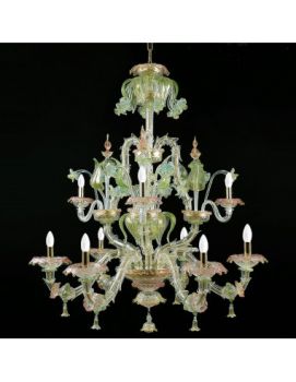 Đèn Pha Lê Poseidone Ý Chính Hãng Murano – Thần Biển Quyền Uy