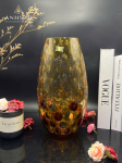 Lọ hoa pha lê Egermann hoạ tiết chấm bi size 30cm