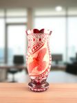 LỌ HOA PHA LÊ KHẮC CHIM HỒNG