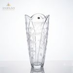Lọ hoa pha lê mài dâu 35cm