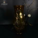 Lọ Hoa Pha Lê EGERMAN Vẽ Hoa Đào Cao Cấp - Sắc Hoa Thu Nhỏ